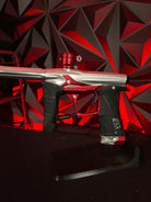 Used Planet Eclipse Geo 3.1 Paintball Gun - Silver/Red w/ Infamous FXL Barrel & Deuce Trigger