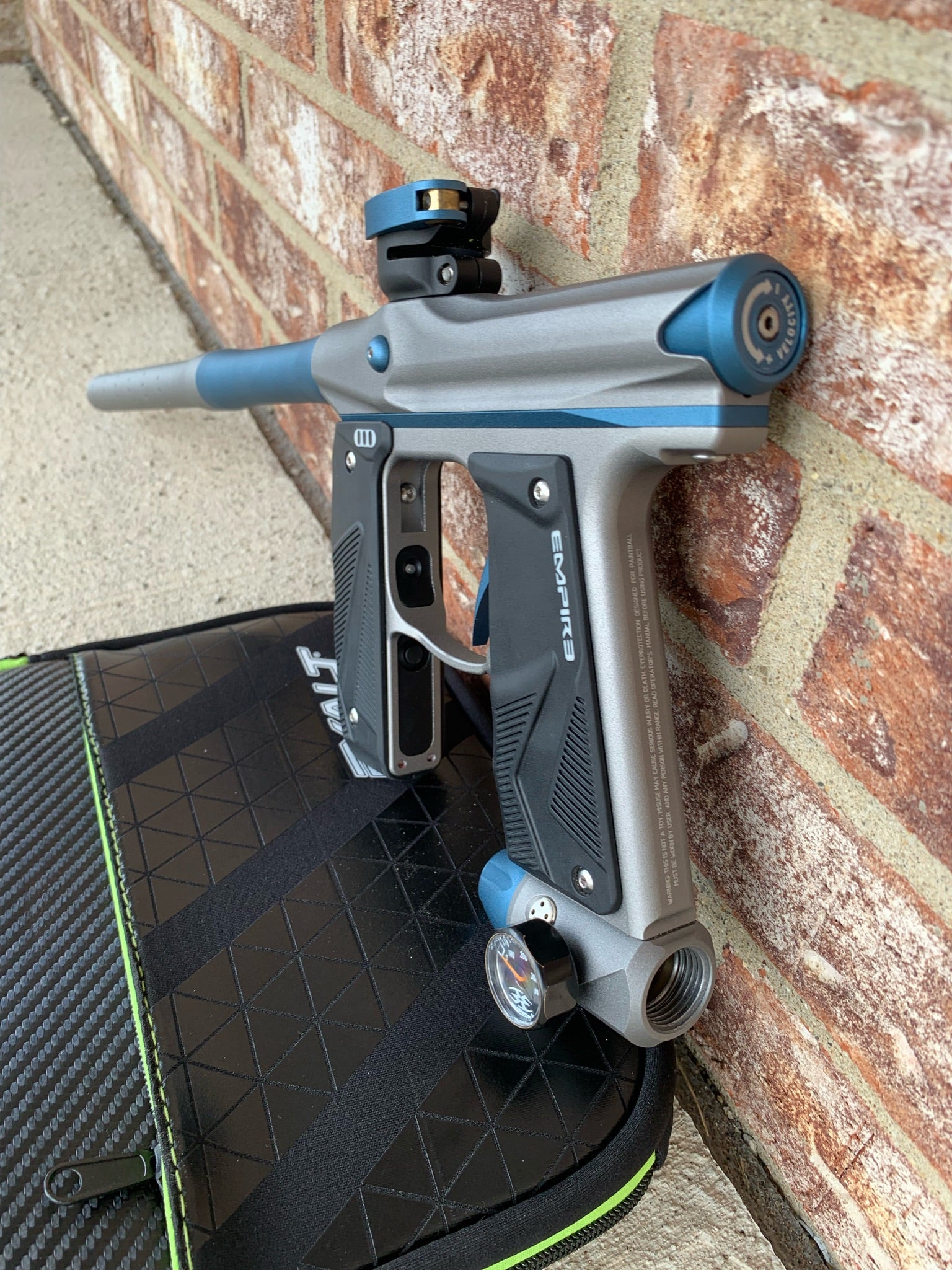 Used Empire Mini GS Paintball Gun - Pewter/Blue