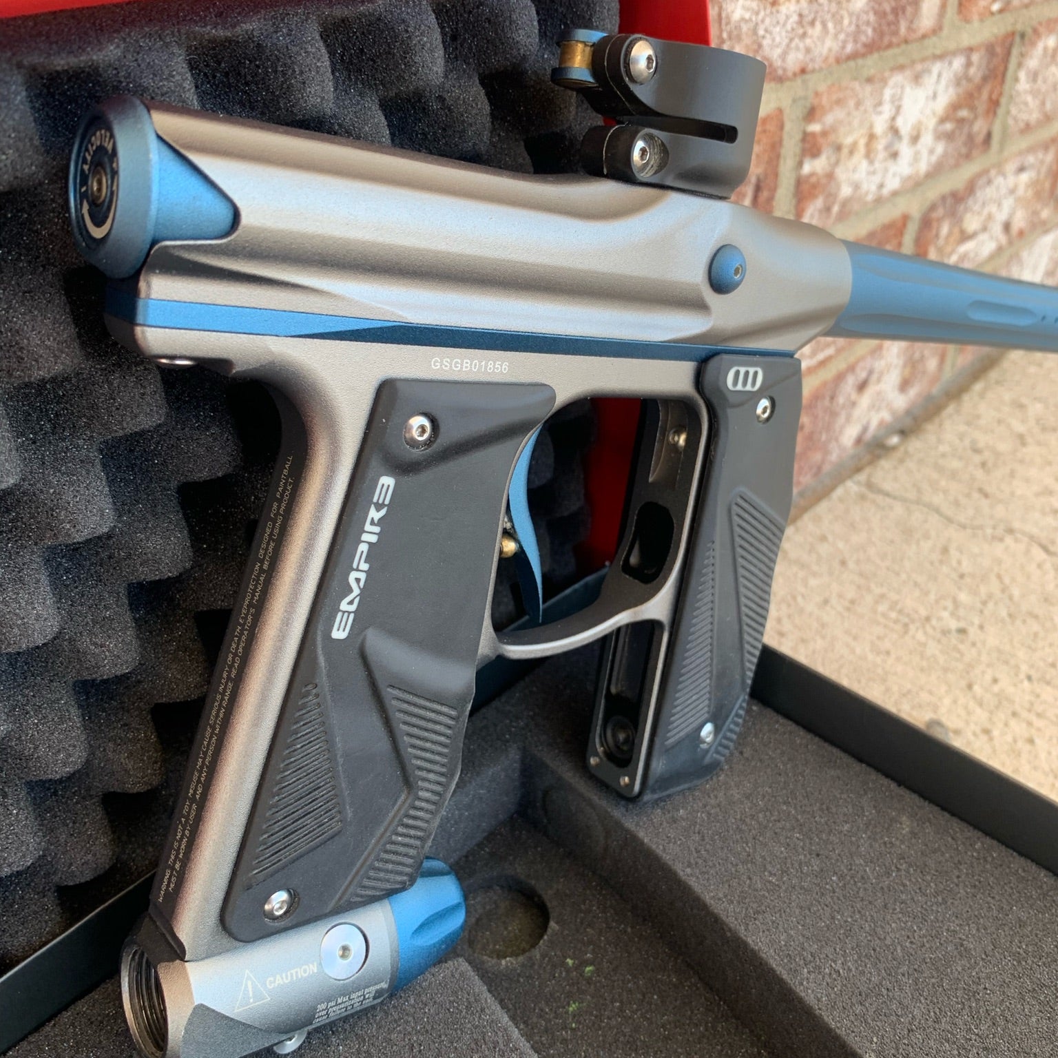 Used Empire Mini GS Paintball Gun - Grey/Blue
