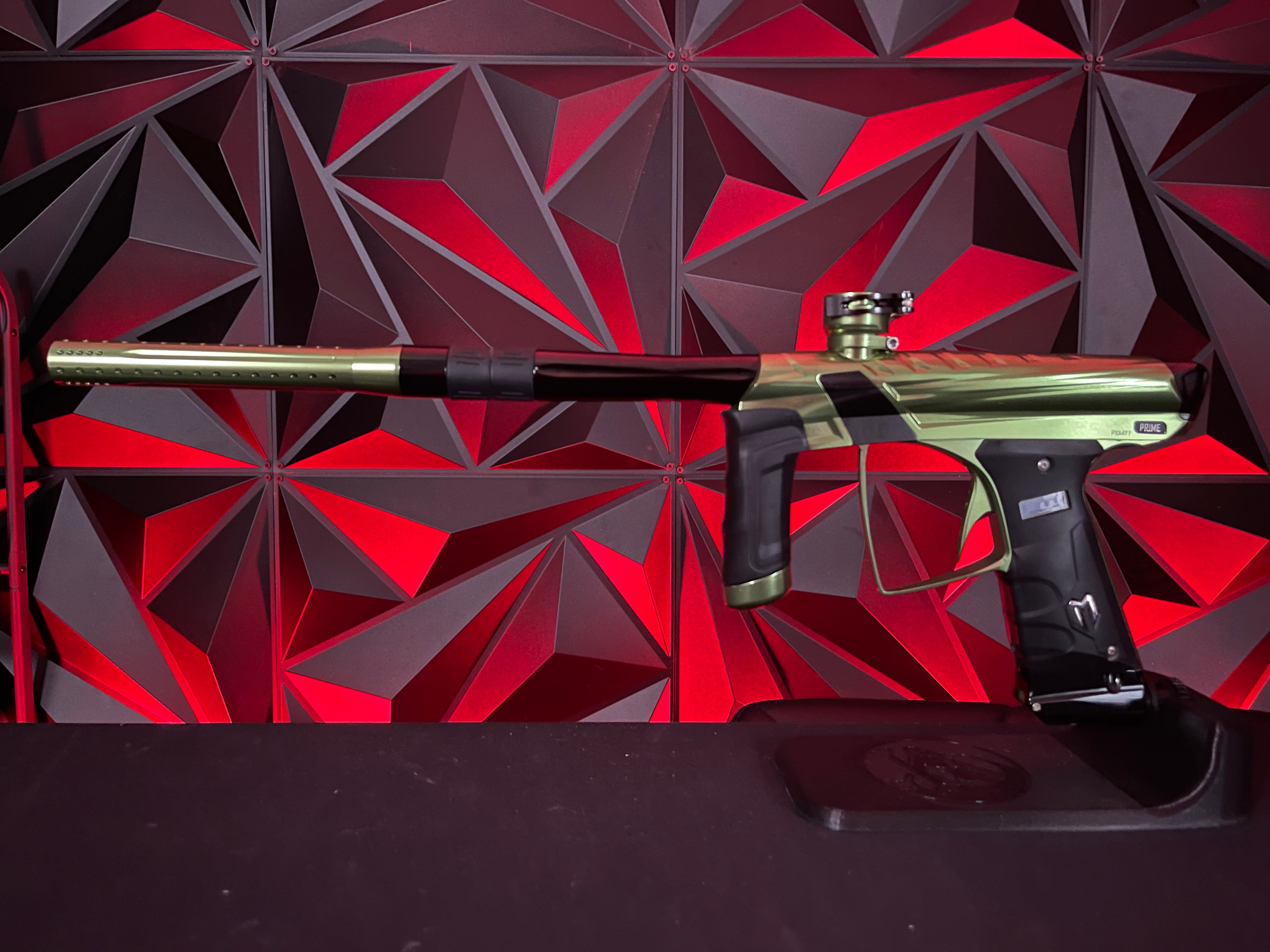 Used MacDev Prime XTS Paintball Gun - Polished Olive – Punishers Paintball