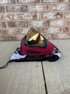 Used Virtue Vio Ascend Paintball Mask- Red / Black w/ Soft Goggle Bag