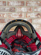 Used Virtue Vio Ascend Paintball Mask- Red / Black w/ Soft Goggle Bag