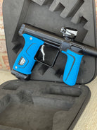 Used Planet Eclipse Gtek 170R Paintball Gun - Black w/ Blue Grips and Deuce Trigger