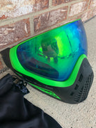 Used Virtue Vio Ascend Paintball Mask- Lime Emerald