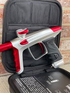 Used DLX Luxe TM40 Paintball Gun - Dust White / Polished Red