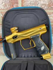 Used Shocker Amp Paintball Gun - Gold w/ Infamous Deuce Trigger