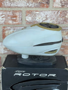 Used Dye R-2 Paintball Loader - White with Olive/Black Speed Feed