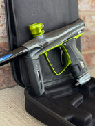 Smart Parts Shocker RSX Paintball Marker- Pewter/Lime with 3 freak Inserts