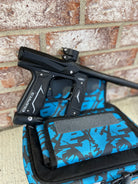 Used Empire Axe 2.0 Paintball Gun - Black w/ Blue Planet Eclipse Marker Bag