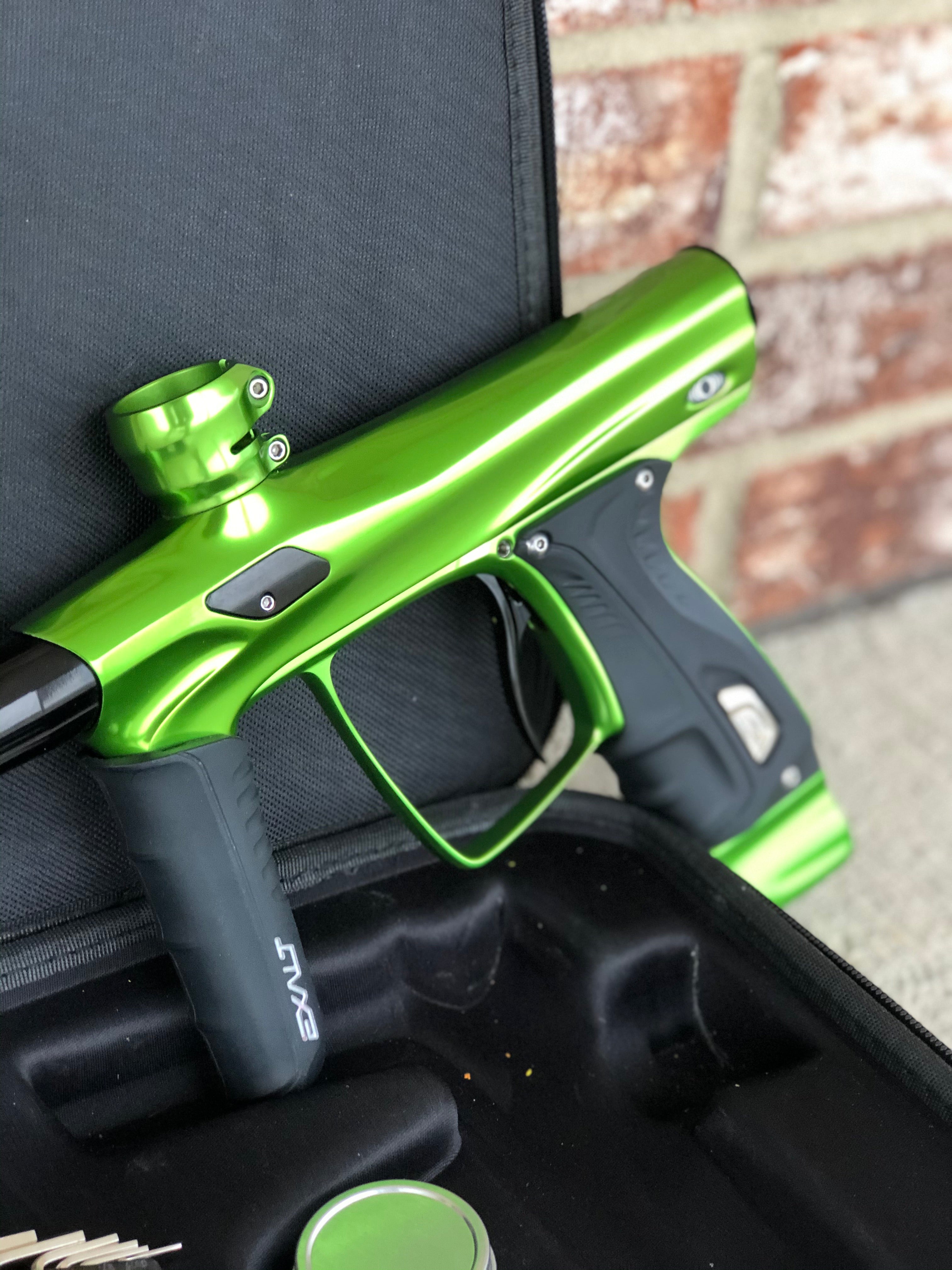 Used SP Shocker RSX Paintball Gun Gloss Lime