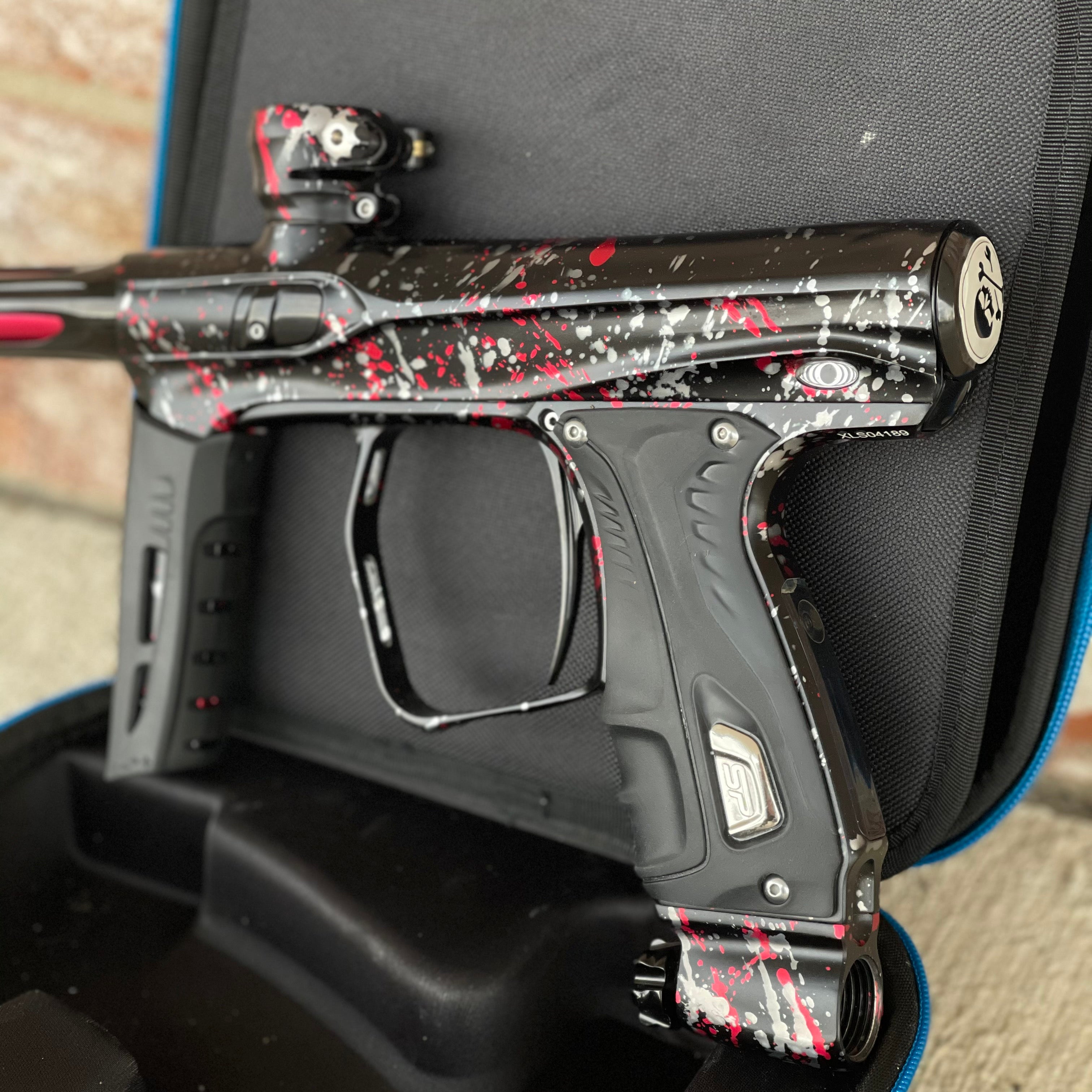 Used Shocker XLS Paintball Gun - Punishers Edition #8 - w/ Adrenaline CVO Frame