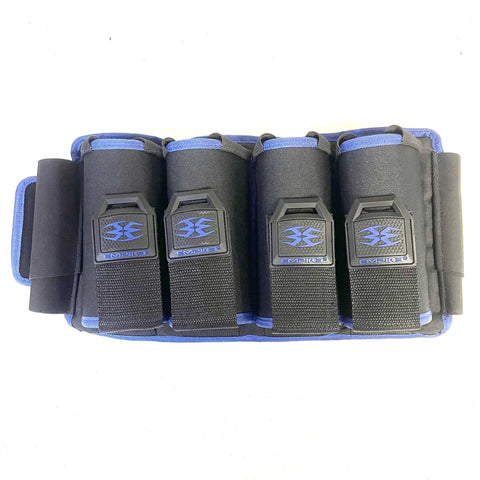 Empire Omega Paintball Harness - 4+0 Pack - Black with Blue