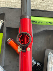 Used Planet Eclipse CS2 Pro Paintball Gun - Red/Back with Infamous Silencio Tip