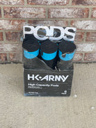 Used HK Army High Capacity 165 Round Pods- Black/Turquoise- 6 Pack *1 Pod will not Open*