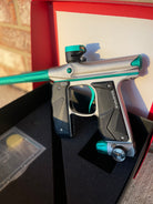 Used Empire Mini GS Paintball Gun - Dust Grey/Teal w/ Redline OLED Board