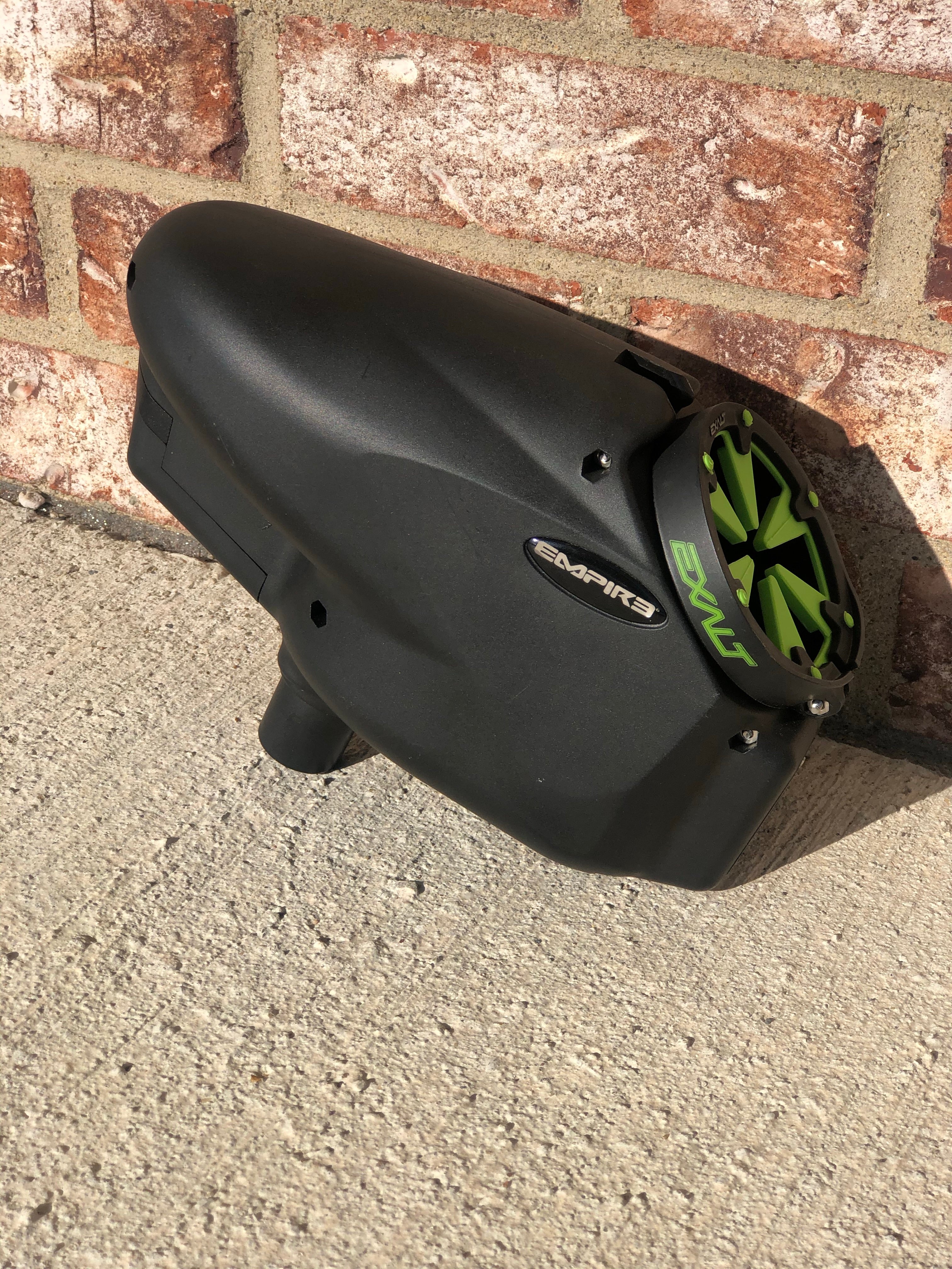 Used Empire Halo 2 Paintball Loader with Exalt Lime Speed Feed