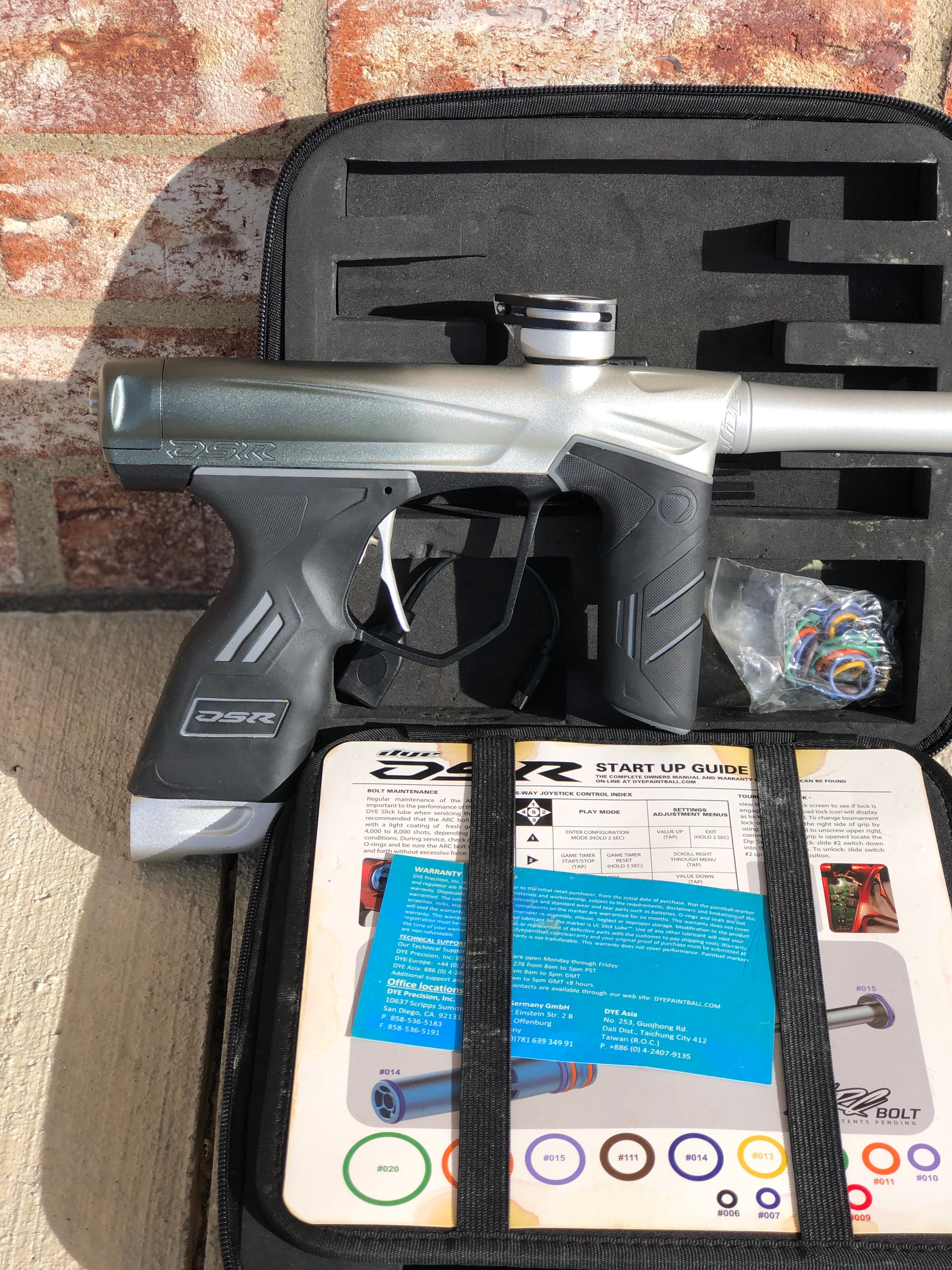 Used Dye DSR Paintball Marker - Silver Bullet