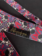 Used Sandana Flying Skulls Headband - Purple/Pink w/ Olive Tag