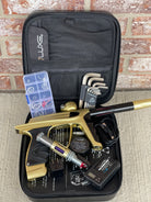 Used DLX Luxe X Paintball Gun - Dust Gold / Polished Black