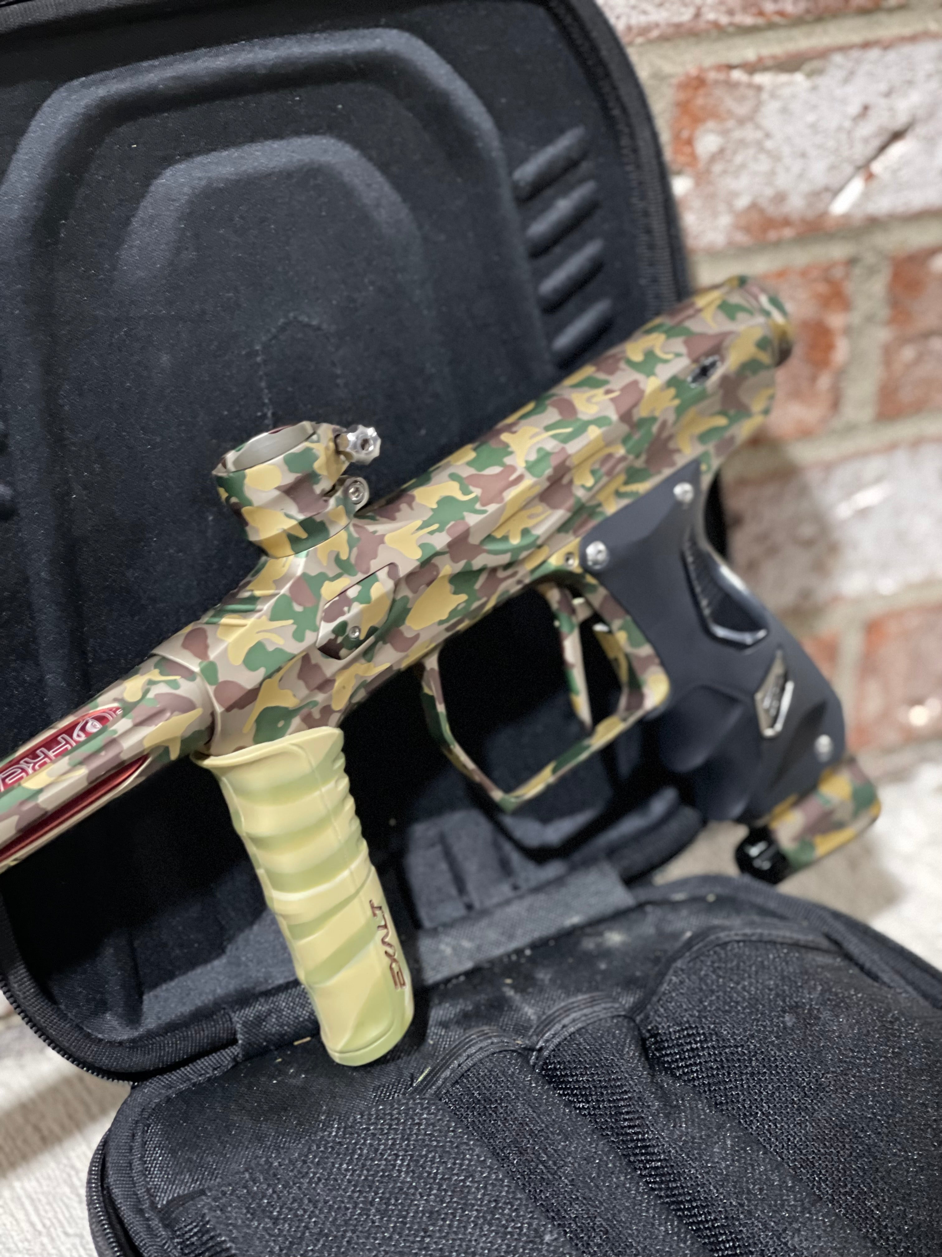 Used SP Shocker Amp Paintball Gun - LE Woodland Camo #1 (Owners Gun)