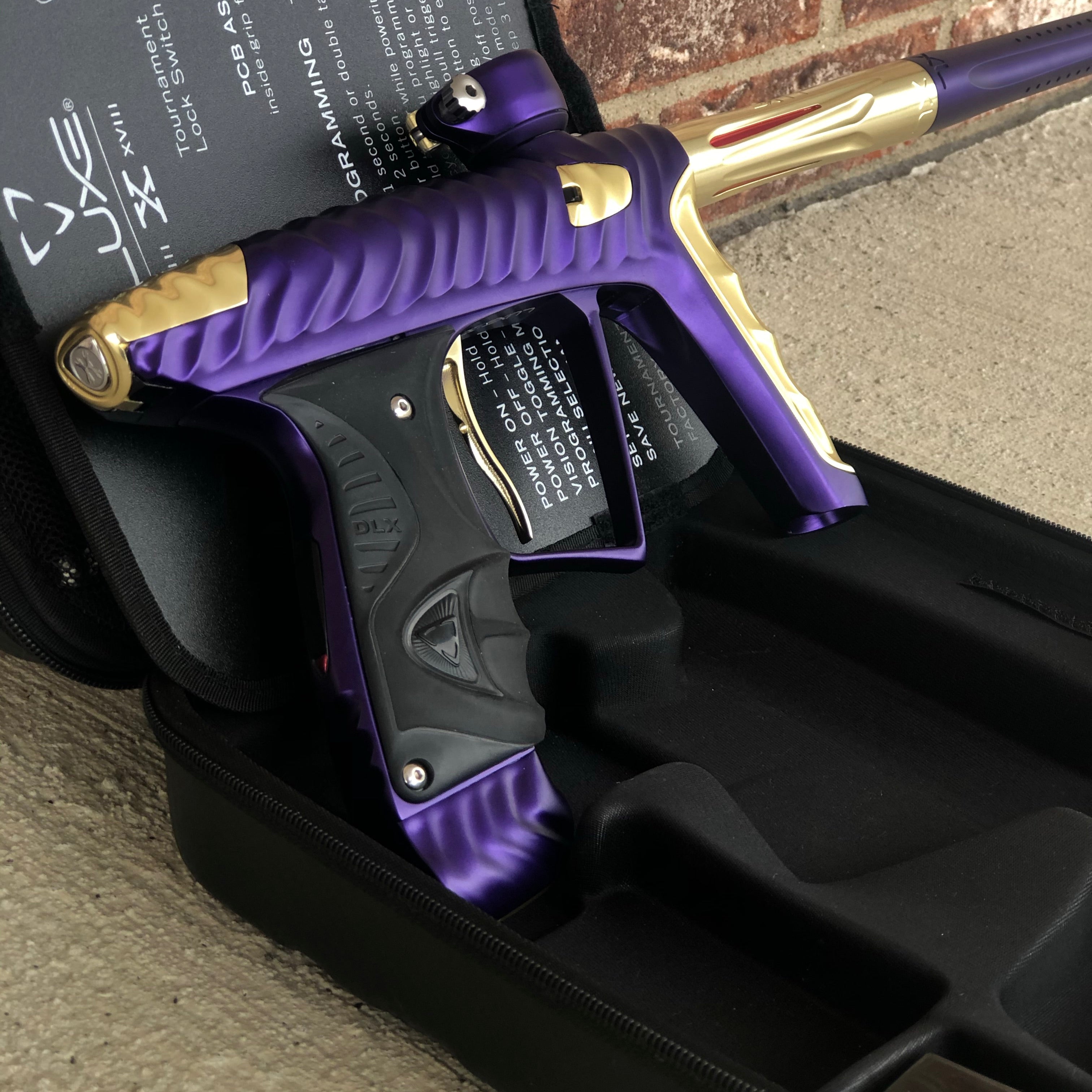 Used HK Army Luxe X Paintball Gun - Purple/Gold