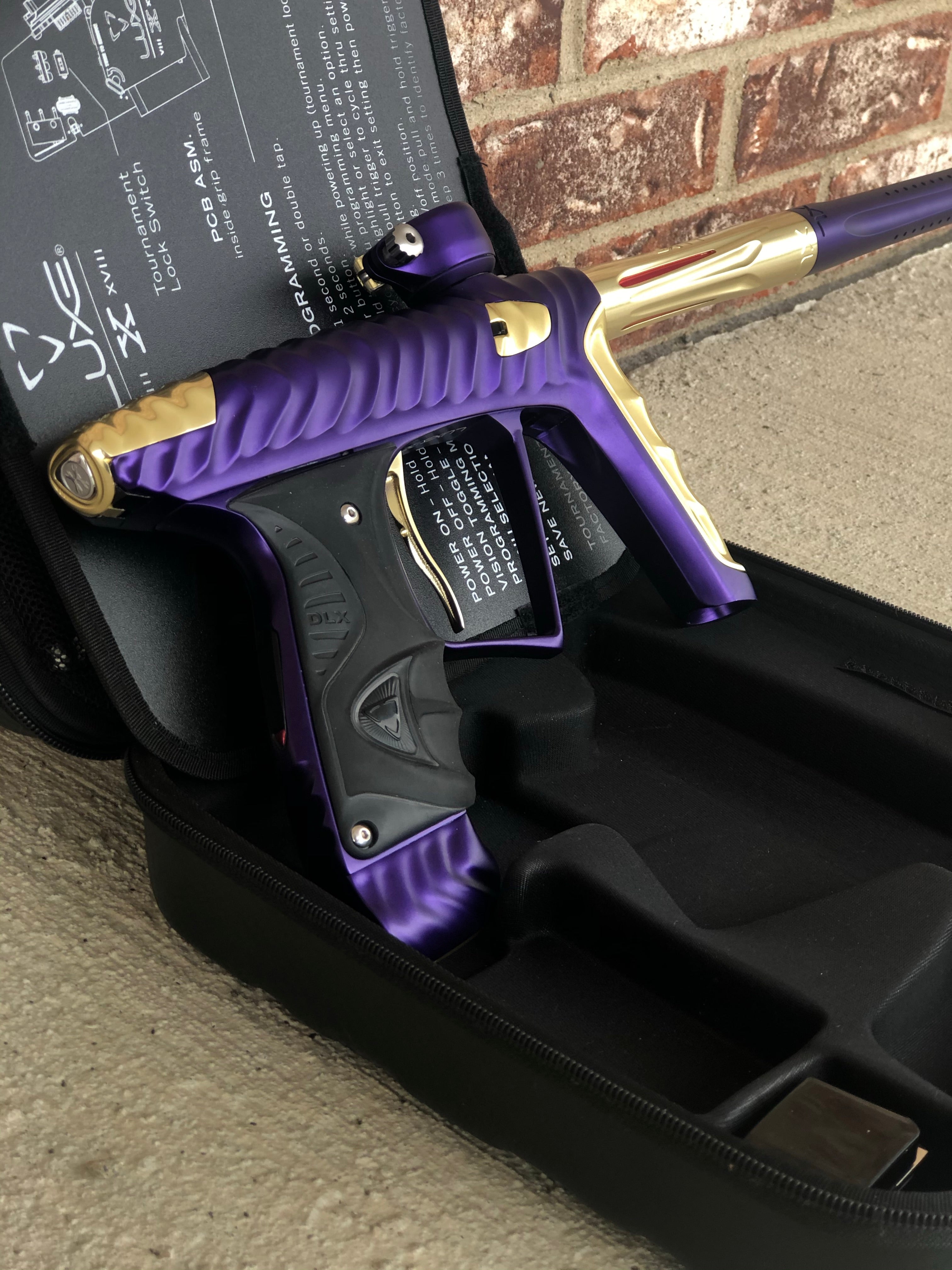 Used HK Army Luxe X Paintball Gun - Purple/Gold