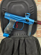 Used Shocker Amp Paintball Gun - Dust Blue w/SSC Soft Tip Bolt & Infamous Deuce Trigger