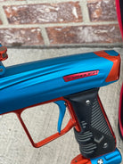 Used Empire Vanquish GT Paintball Maker - Blue/Orange w/ Full Barrel Kit