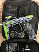 Used DLX Luxe X Paintball Gun - Urban Camo with Lime Accents