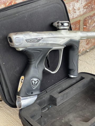 Used Dye M3S Paintball Gun - PGA Whiteout w/ Flex Face Bolt and M3+ Billy Wing Solenoid Housing