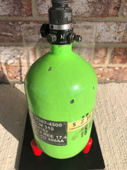 Used Ninja 68/4500 Paintball Tank - Lime w/ ProV2 Reg