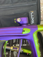 Used DLX Luxe X Paintball Gun - Dust Purple / Polished Green