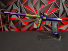 Used DLX Luxe X Paintball Gun - Gloss Purple / Gloss Lime w/ Deuce Trigger