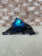 Used Virtue Vio Ascend Paintball Mask - Black/Blue w/ Soft Goggle Bag and Clear Lens