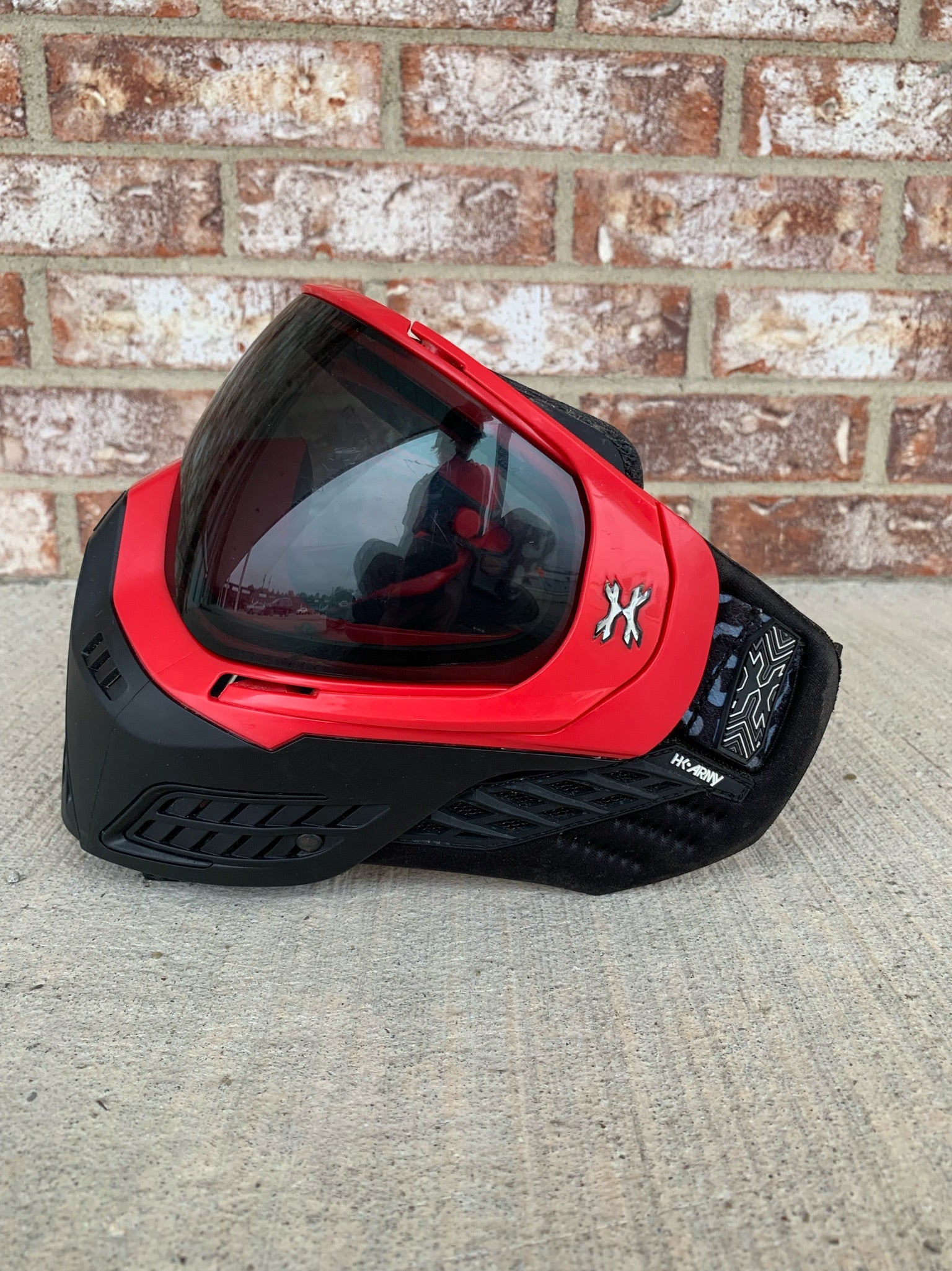 Used HK Army KLR Goggle - Black / Red