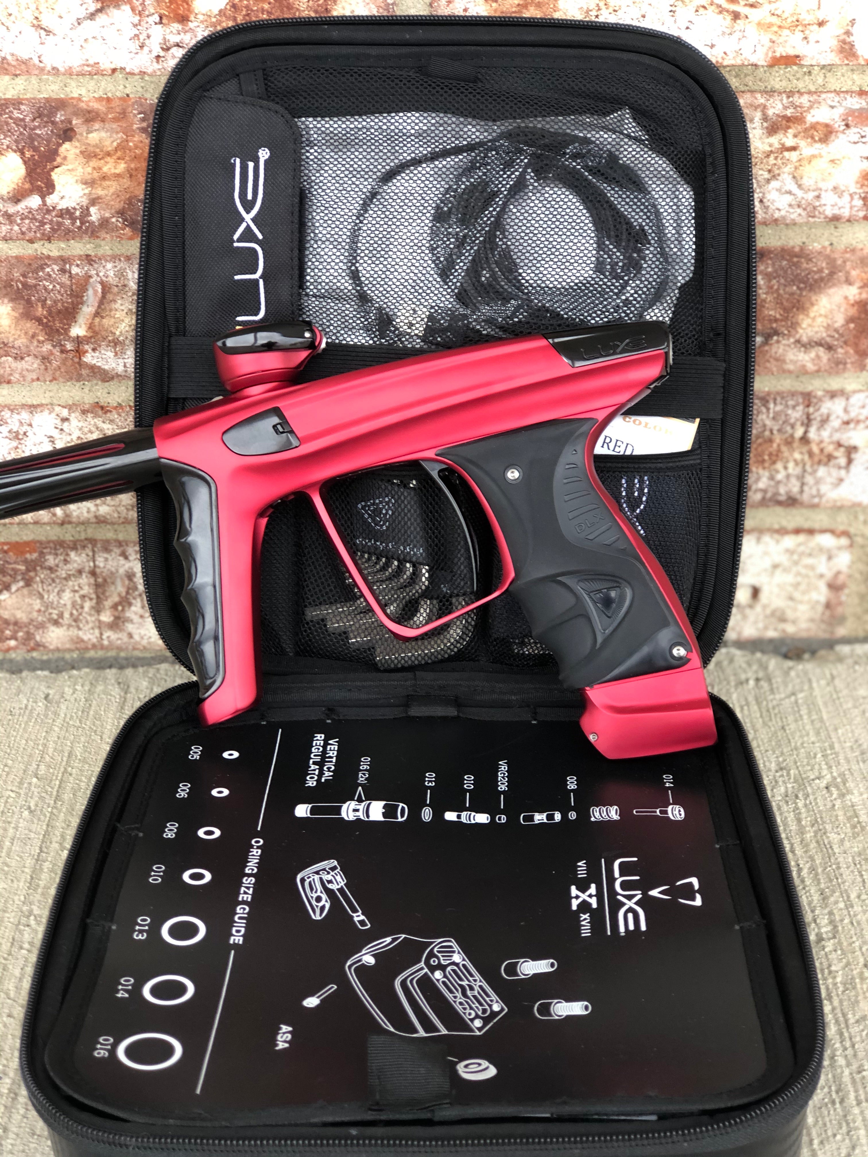 Used DLX Luxe X Paintball Gun - Dust Red