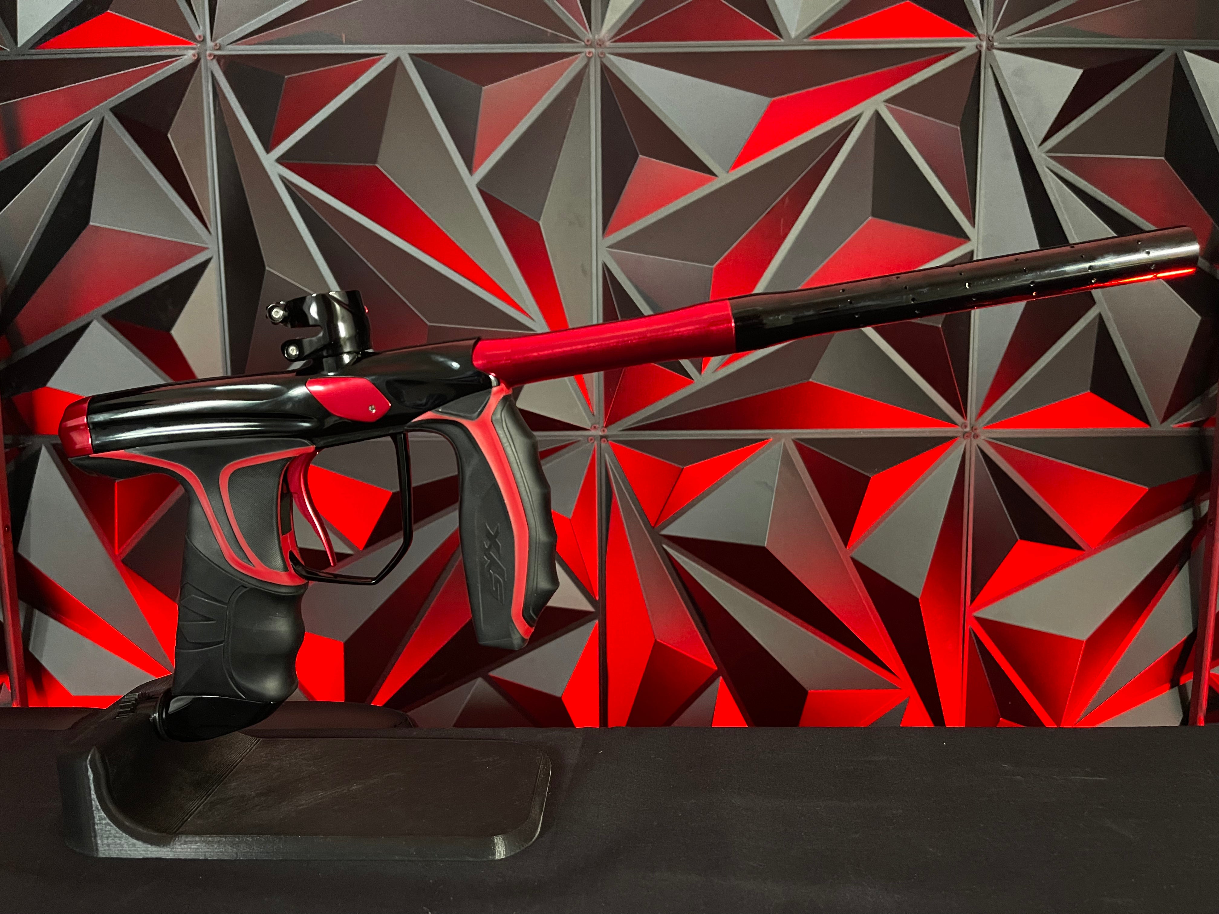 Used Empire Syx Paintball Gun - Polished Black/Red