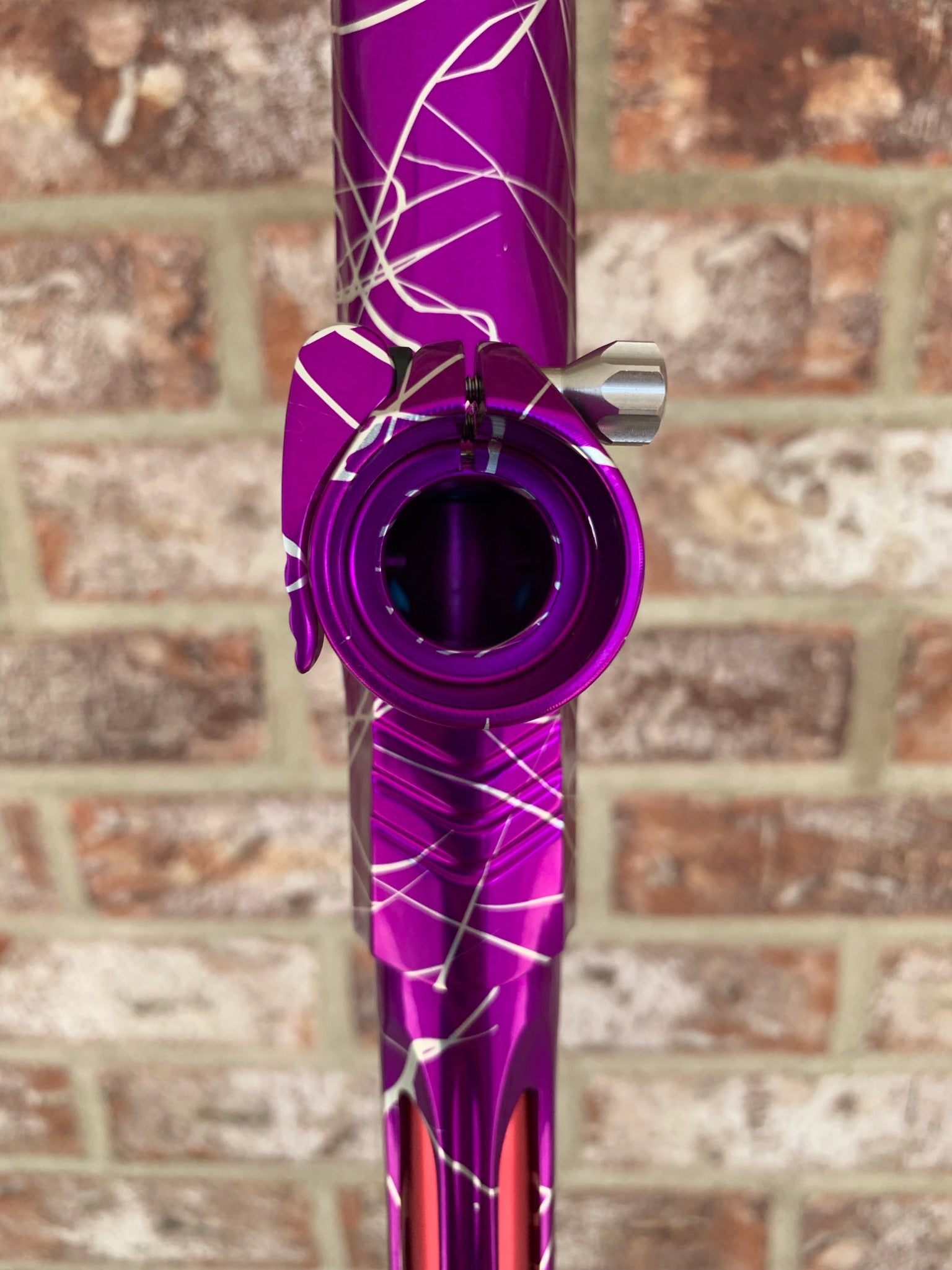 Used Shocker Amp Paintball Gun - Purple Splash