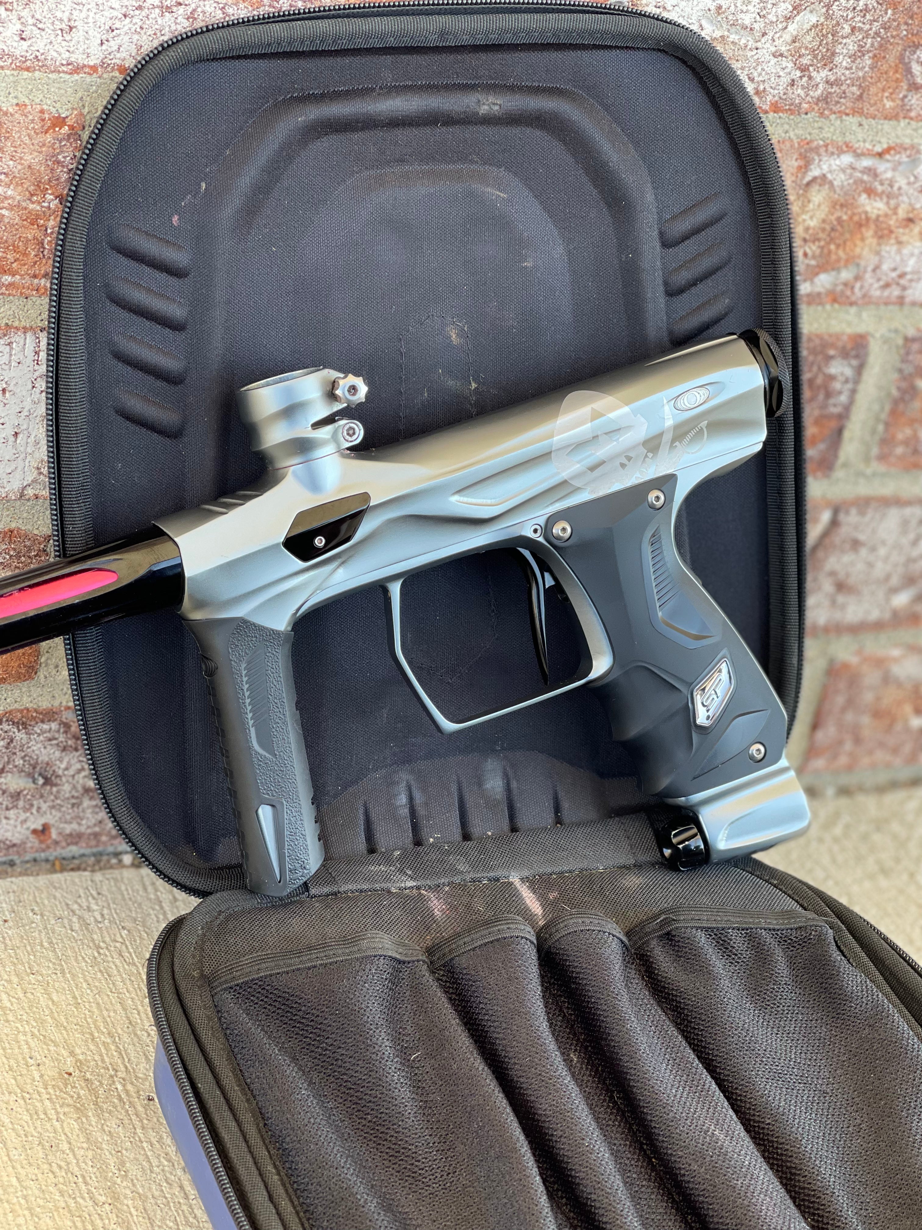 Used Shocker Amp Paintball Gun - LE Pewter Mutiny (Laser Engraved)