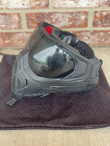 Used HK Army SLR Paintball Mask - Black w/ Red Goggle Camera Mount