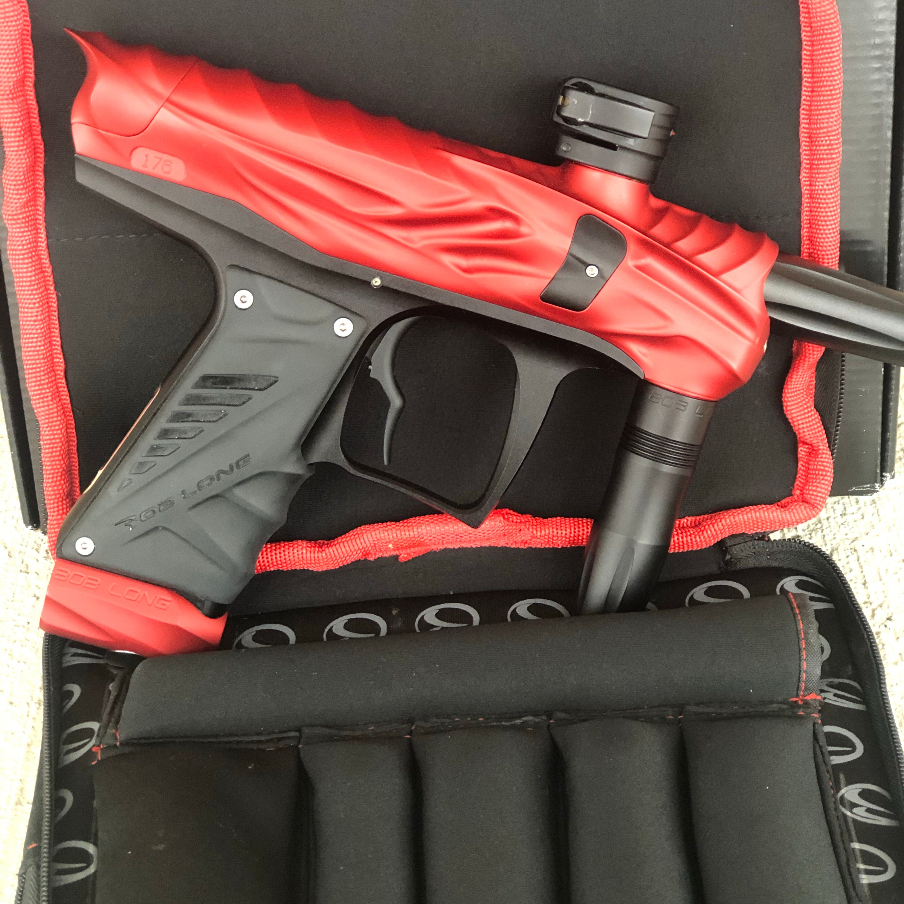 Used Bob Long Reptile Paintball Marker - Dust Red