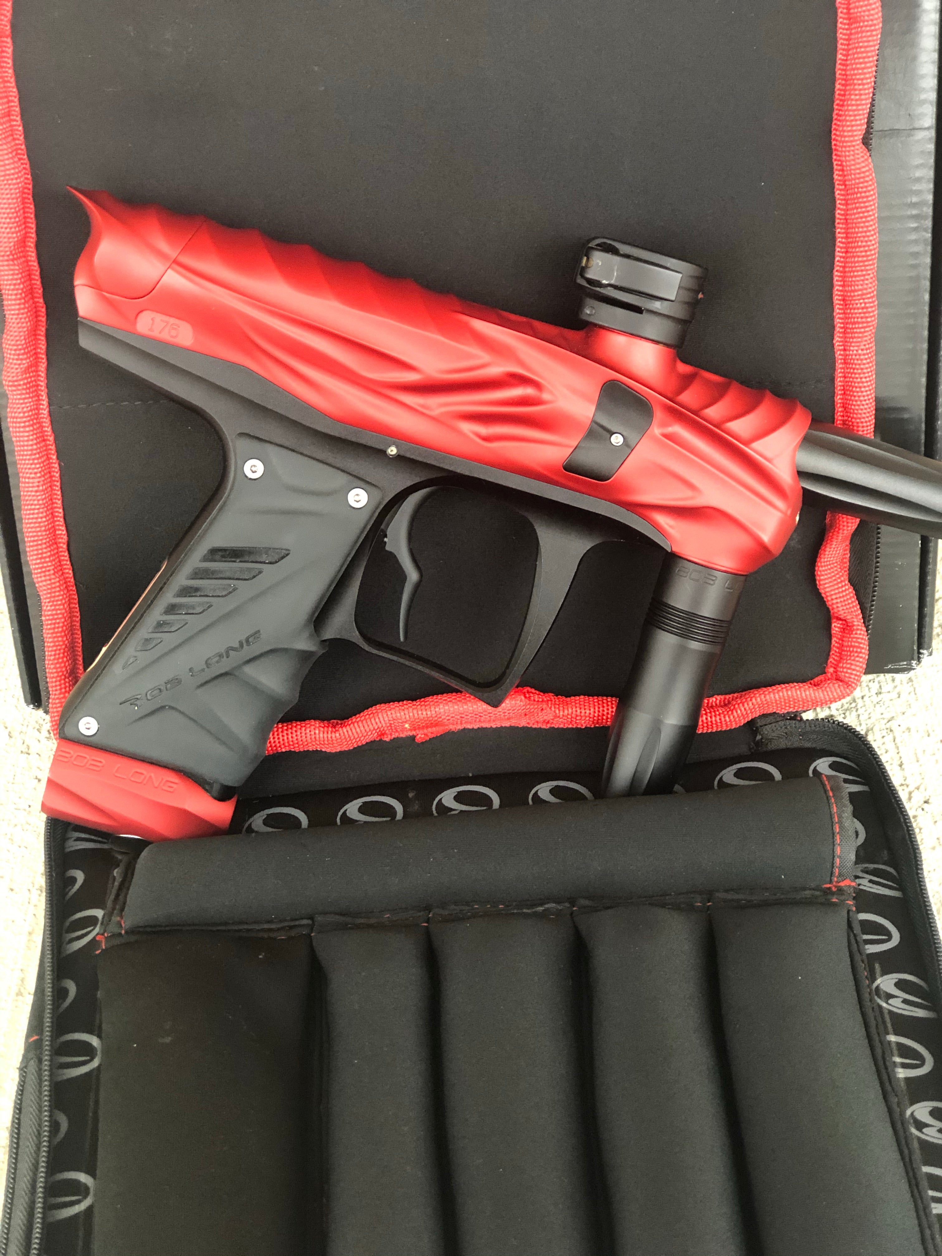 Used Bob Long Reptile Paintball Marker - Dust Red