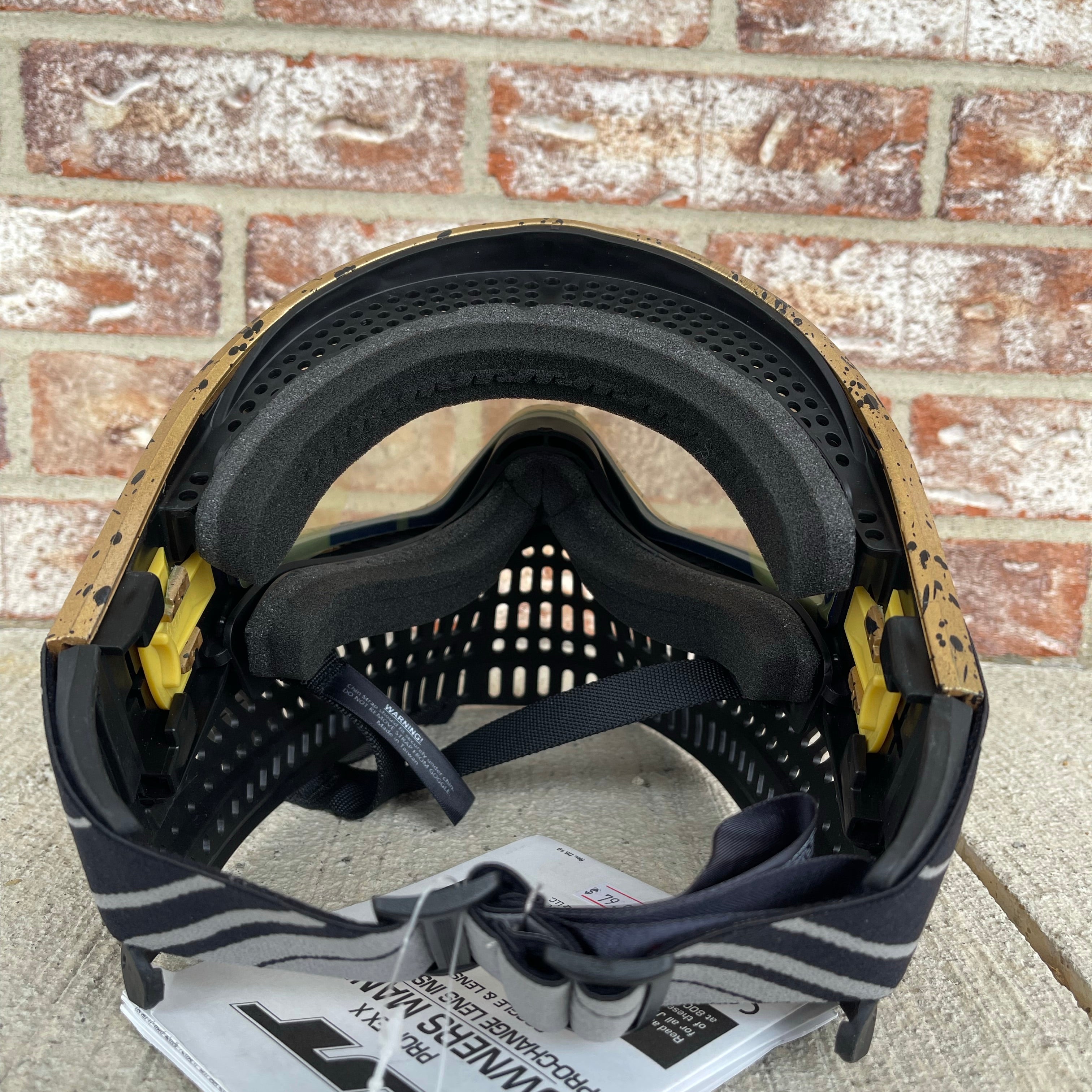 Used JT Proflex X Paintball Mask - Black / Gold