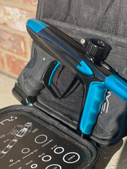 Used DLX Luxe Ice Paintball Gun - Polished Black / Dust Teal