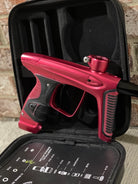 Used DLX Luxe Ice Paintball Gun - Dust Red / Dust Red w/ Inception Barrel, Encore Bolt/Stock Bolt, Scythe Trigger and Stock Trigger, Large Spare Part Kits