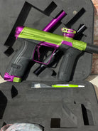 Used Infamous / Planet Eclipse CS2 Paintball Gun - Dust Green / Dust Purple w/ Infamous Deuce Trigger