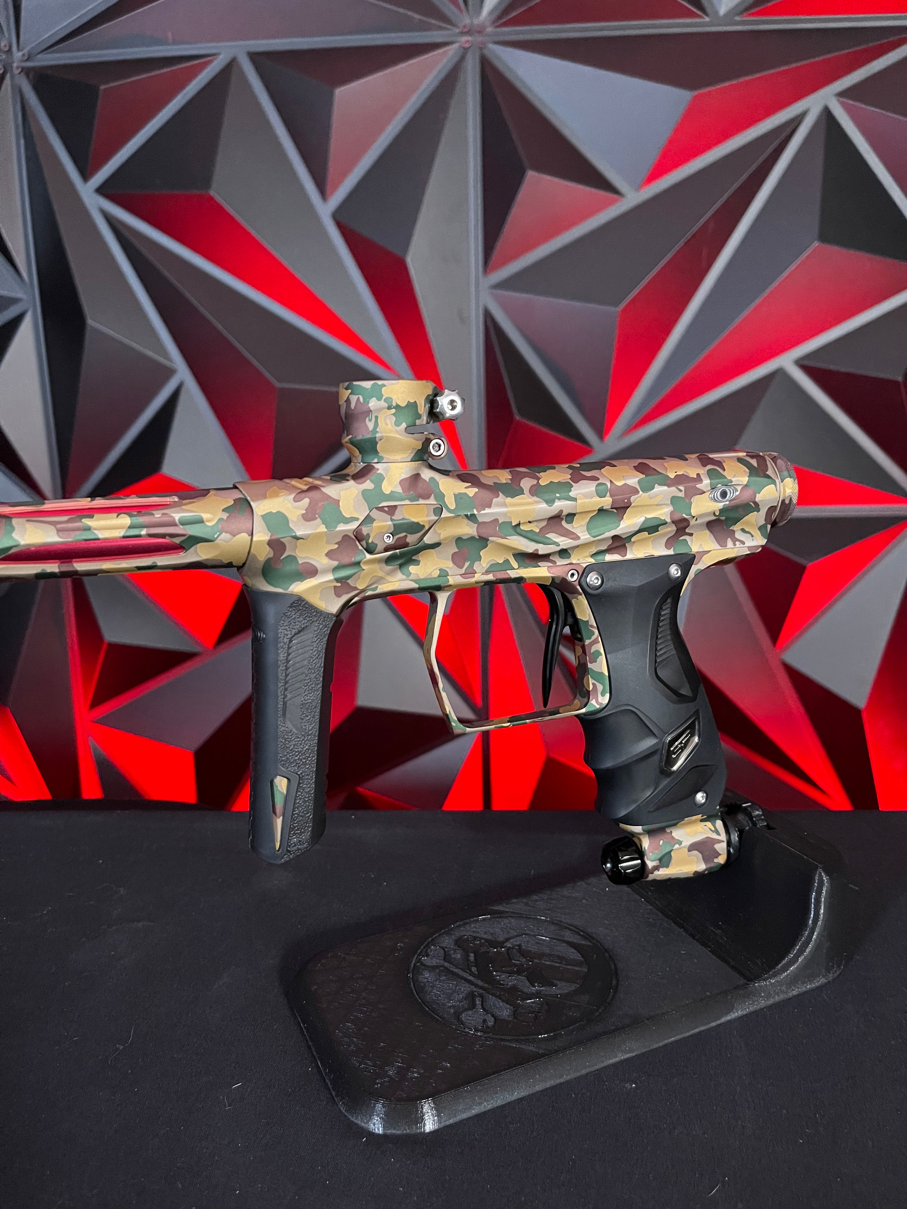 Used SP Shocker Amp Paintball Gun - LE Woodland Camo #14 w/SSC Bolt Ti ...