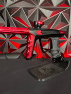 Used DLX Luxe X Paintball Gun - Dust Black Body/Gloss Trigger Frame/Red Accents