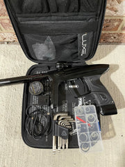 Used DLX Luxe TM40 Paintball Gun - Dust Black / Gloss Black w/ Tan Grips