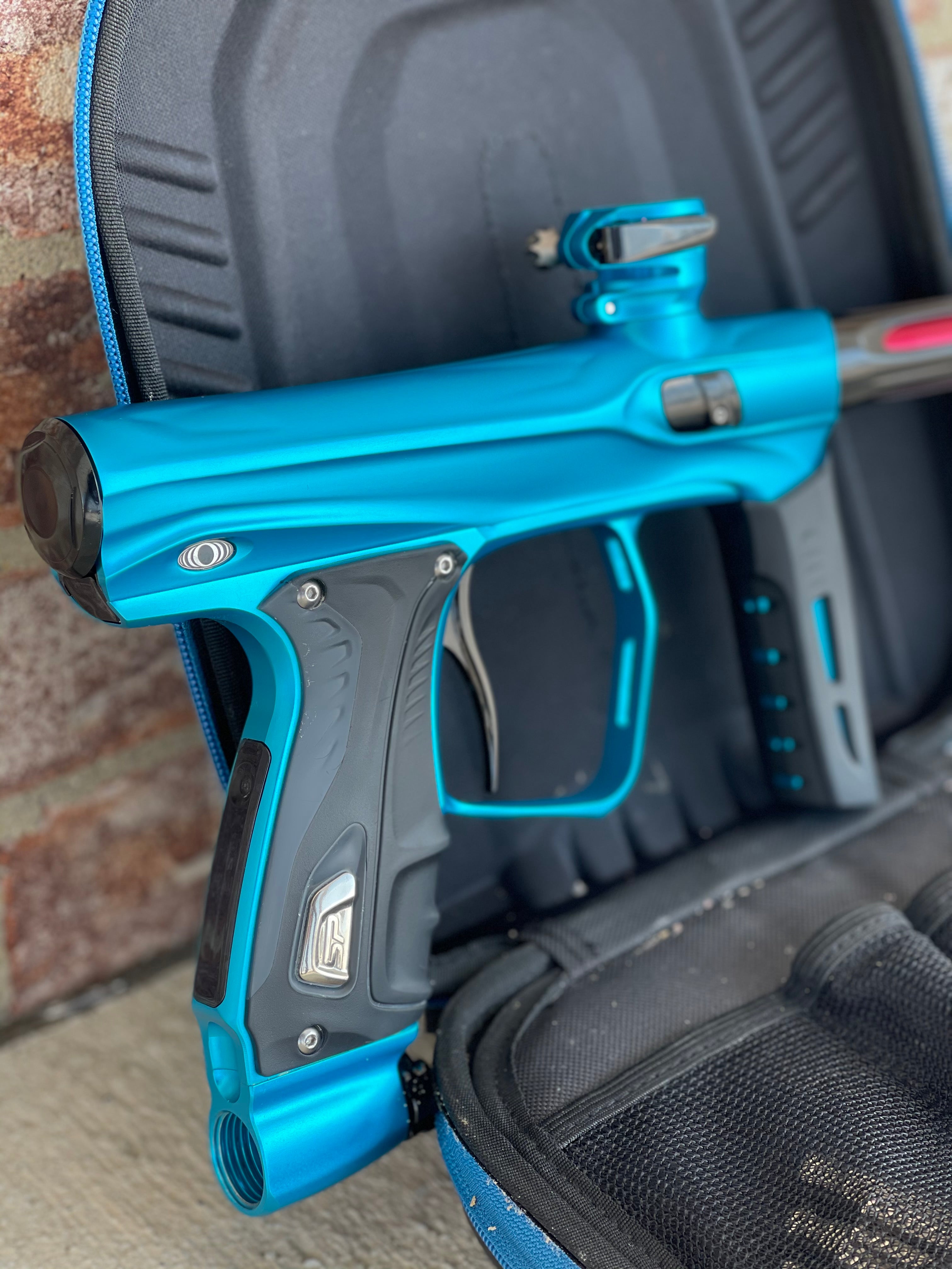 Used SP Shocker XLS Paintball Gun - Dust Blue